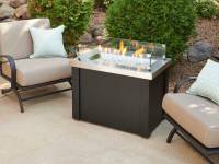 Providence Rectangular Gas Fire Pit Table with Glass Guard