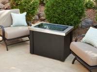 Providence Rectangular Gas Fire Pit Table, Covered