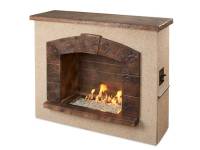 Stone Arch Freestanding Gas Fireplace