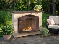 Stone Arch Freestanding Gas Fireplace