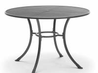 Round Mesh-Top Dining Table: 48" x 28"