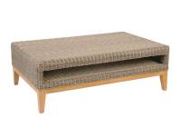 Coffee Table w/ Glass Top W: 45” D: 30”